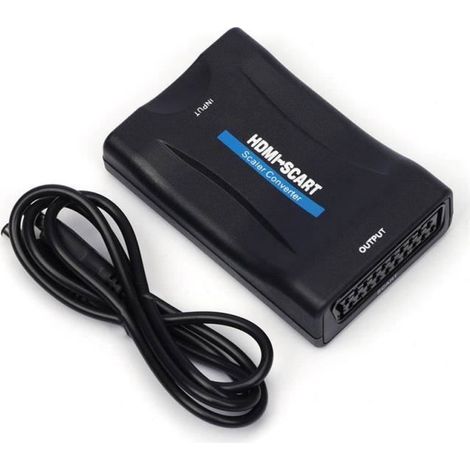 Convertisseur HDMI vers Péritel - STRASSE TECH - HDV vers SCART - 1080p/60Hz - Plug & Play - Compatible PAL/NTSC (1/4)