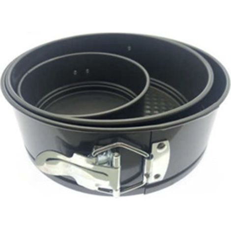 Stampi per torte in acciaio inox resistente, ad alta durezza, versatili e durevoli per uso domestico, 3 pezzi. (1/5)