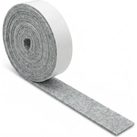 Bande Absorbante De Condensation pour Fenêtre, 4m X 4cm Feutrine Autocollante Rouleau, Anti-Condensateur Fenêtre Convient pour Les Fenêtres, Les Miroirs, Les Salles De Bains, Les Meubles, Etc(Gris) (1/5)