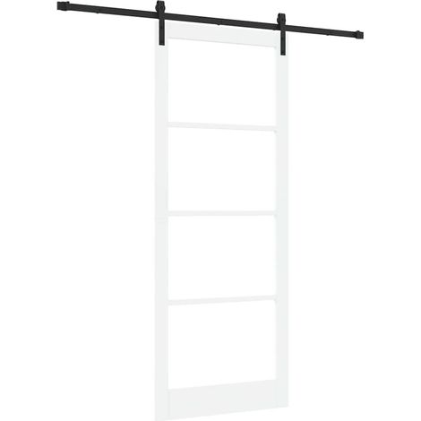 Maison Exclusive - Schiebetür ORKDAL Weiß 93 x 232 cm Massivholz