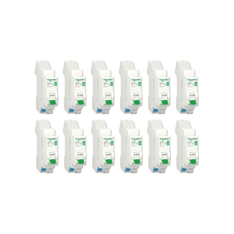 SCHNEIDER - Resi9 XE - LOT DE 12 DISJONCTEURS 16A EMBROCHABLE - Ref. : R9EFC616x12 (1/5)