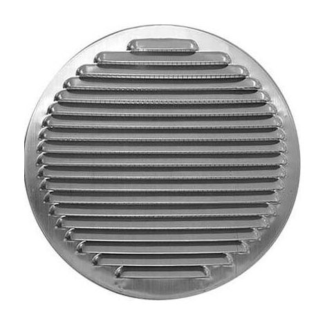 Idroweb – Grille d'aération VMC en aluminium encastré Ø 100 mm – Débit max 200 m³/h – Fixation par vis – Pour espaces confinés