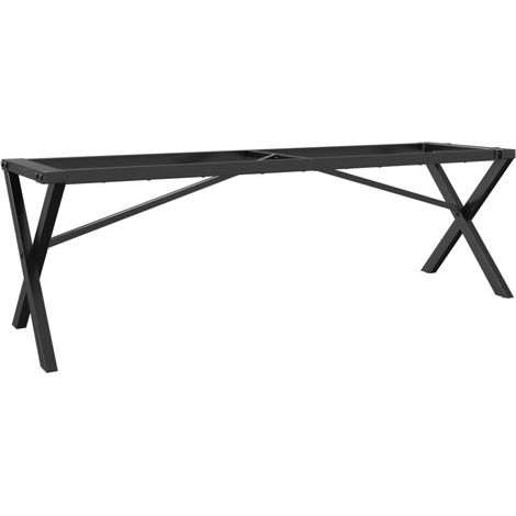 Maison Exclusive - Couchtisch-Gestell in X-Form 140x30x43 cm Stah