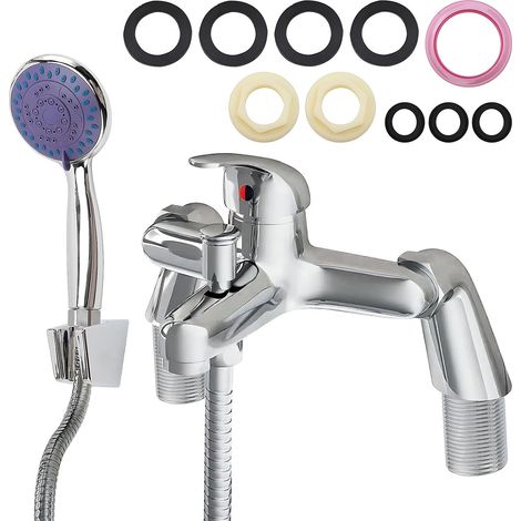 Bath Faucets with Hand Held Shower Head and 1.5m Hose (1/5)