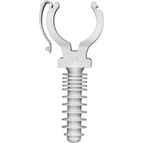 Seau de 100 CLIPEO + BAGCLIP blanc simple Ø14 pour tube et gaine - Ram (1/2)