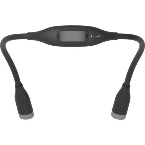 Ortviai Lampe LED Portative pour Lecture et Course Nocturne – Collier Éclairage Réglable, 1000 mAh, 3 Modes Lumineux (Blanc/Chaud/Mixte), Tube Flexible (1/4)