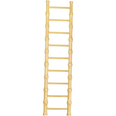 Mini échelle miniature décorative, accessoire pour maison de poupée, jardin féérique, chambre, bureau, étagère-Yellow 9 Step