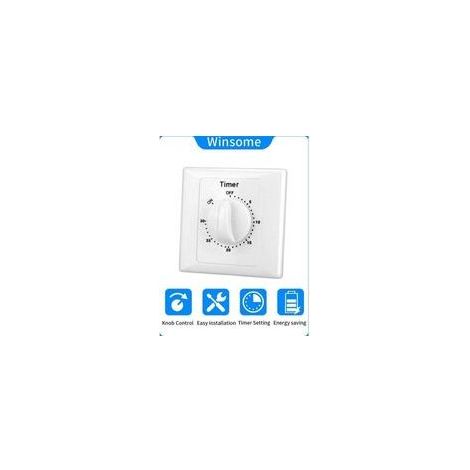 Interrupteur minuterie électronique 220V – Compte à rebours 30min – Installation ouverte – Commande simple – Protection ignifuge - Switch-30min (1/5)