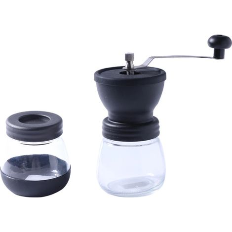 Moulin à café manuel à manivelle avec mouture réglable pour expresso, cafetière à piston et café filtre, idéal pour la maison, le bureau et les voyages.-AquaForge (1/4)