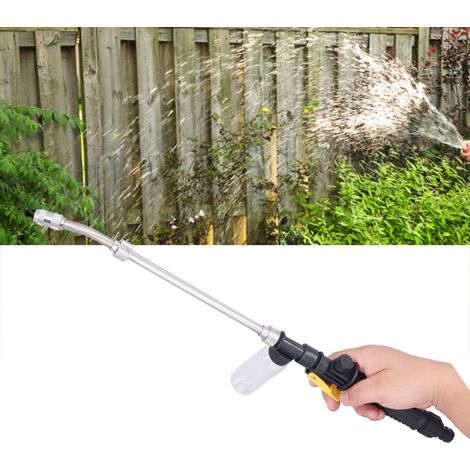Pistolet à eau à mousse haute pression pour lavage de voiture, buse de rinçage réglable en acier inoxydable pour climatiseur, pistolet à eau pour jardin, outils d'aménagement paysager (1/5)