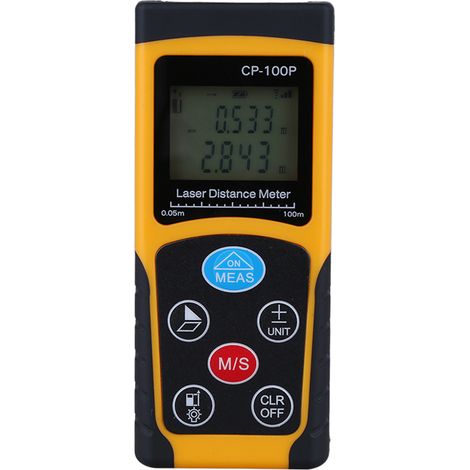 Télémètre laser infrarouge numérique portable de haute précision, compact, portée jusqu'à 100 m (1/3)