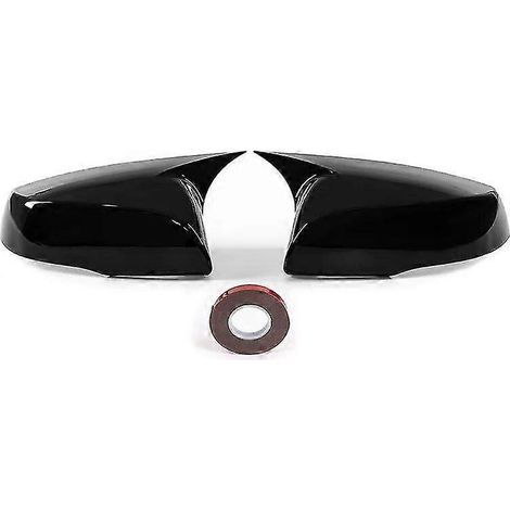 Bracingo Außenspiegelkappen für Toyota RAV4 Highlander (2019–2022), Carbonfaser/Glänzend Schwarz, modifiziert (1/5)