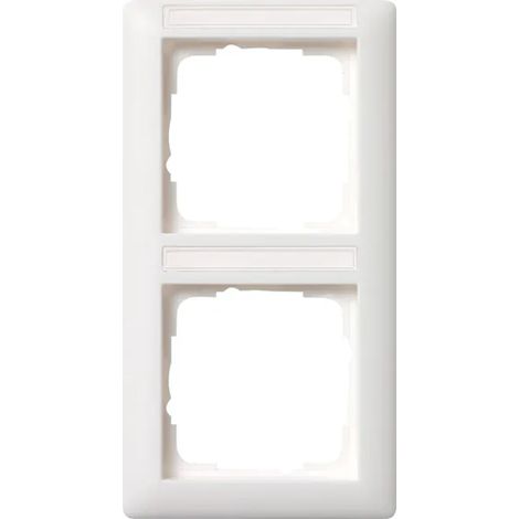 Gira Telaio di copertura 2f verticale BSF Standard 55 Bianco puro m [110227], 1102 27