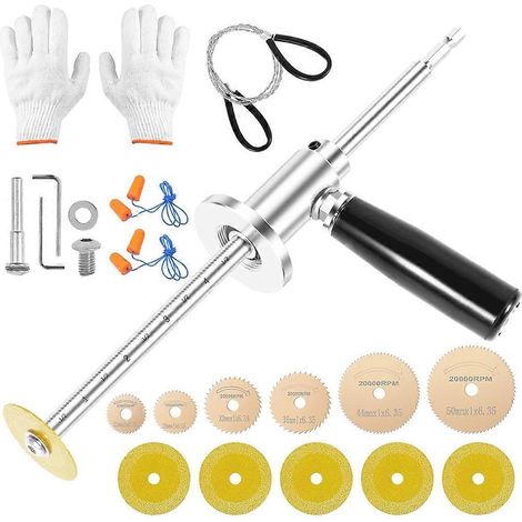 Coupe-tubes intérieur pour tuyaux PVCoutil de coupe pour tuyaux PVC avec jauge de profondeur réglable pour plastique (1/5)