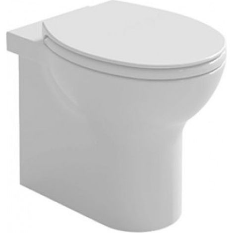 Azzurra - Vaso filo parete bianco senza brida Serie Clik (senza coprivaso) (1/2)