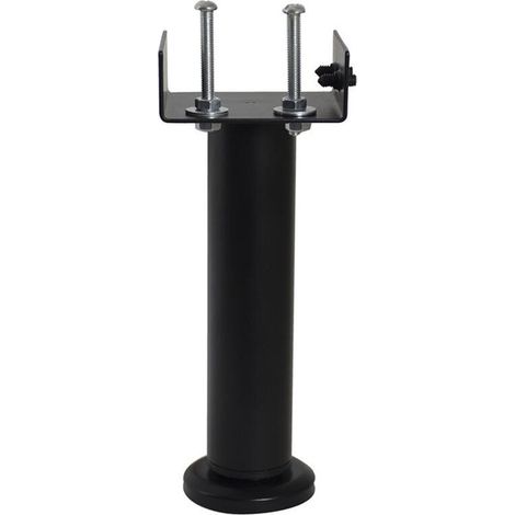 Pata central redonda ajustable para cama BAR PLUS de acero negro. Altura máxima: 30 cm x Diámetro: 5,8 cm. AUTRES (1/2)