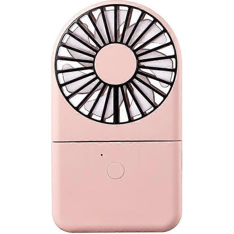 Ventilateur portable rose d'été, ventilateur suspendu, mini ventilateur suspendu avec batterie externe, ventilateur portable rechargeable par USB (1/4)
