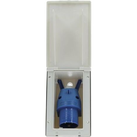 Socle Mâle Encastrable à Fiche Orientable Socle Encastrable Cee17 Blanc