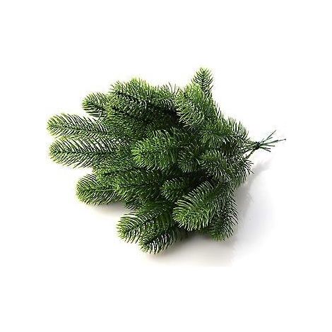 Elegante Kiefernnadeln, pflegeleicht, flexibler Stiel, künstliche Kiefernnadeln, leuchtend grüne Farbe, realistisches Aussehen für DIY-Girlanden und -Kränze, perfekt