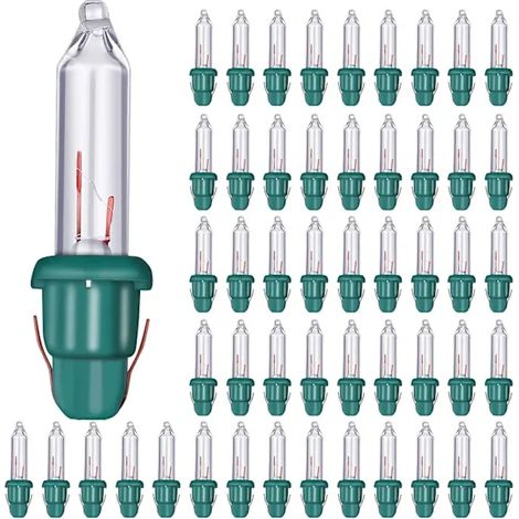 Ersatzbirnen kompatibel mit Weihnachtslichtern – Mini-Glühbirnen aus klarem Glas, 2,5 V, 0,17 A, 0,425 W (1/5)