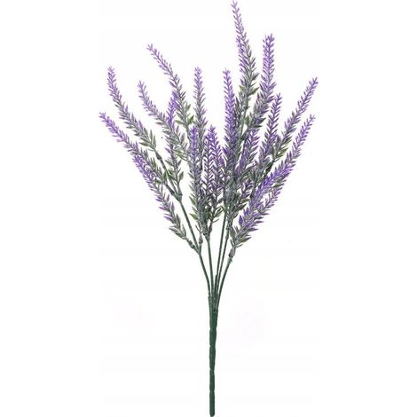 Künstliche Lavendelpflanze, 1 Stück, Dekoration, bis zu 36 cm, schöner Zweig (1/5)