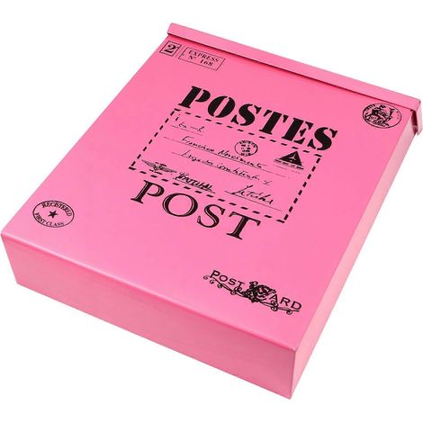 Boîte aux lettres décorative rose résistante (1 pièce) - Boîte aux lettres multifonctionnelle (1/5)