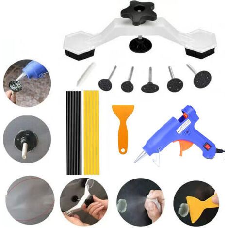 Kit Debosselage sans Peinture,Réparation Dent De Paintless,Carrosserie Outils Kits Extracteur Automotive Paintless Corps Dent Réparation De Voiture Retrait Kits (1/4)
