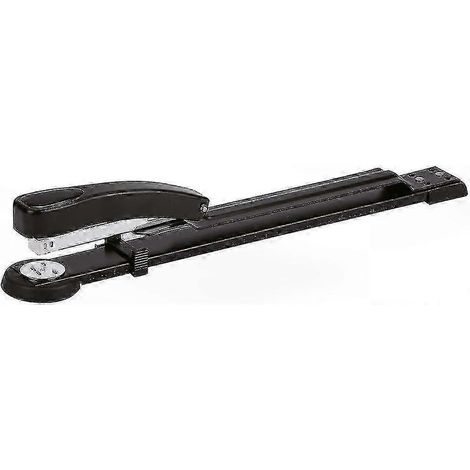 Agrapheuse professionnelle à long bras, 50 feuilles, outil de bureau noir robuste (1/5)