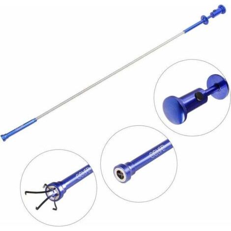 Telescopic grabber tool with claw and telescopic magnet for picking
