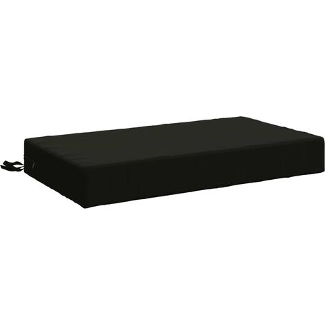 Coussin de dos SOEST 100 % polyester Noir 70 x 40 x 10 cm vidaXL
