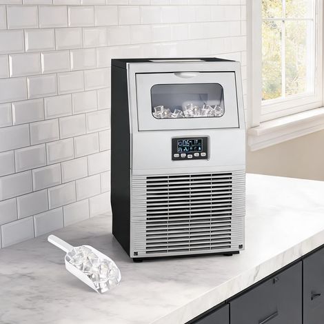 Machine à glaçons silber acier inoxydable 30 kg jour avec (1/5)