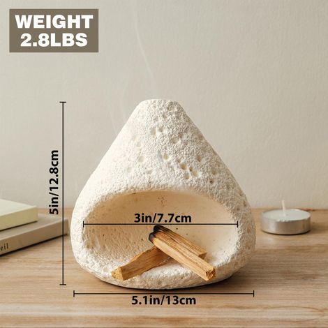 Palo-Santo-Räuchergefäß, moderner Räucherbrenner für Salbei, Palo-Santo-Stäbchen und -Kegel, Mini-Räucherschale für den Kamin, geeignet für Yoga, Meditation und aromatische Reinigung (1/5)
