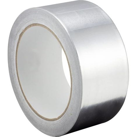 Cinta de papel de aluminio de 30 mm x 20 m - Autoadhesiva, impermeable, resistente al calor - Ideal para sellado y aislamiento - 1 rollo