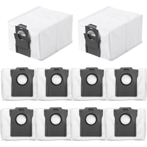 Confezione da 10 sacchetti per la polvere di grande capacità da 4L, compatibili con gli aspirapolvere robot Dreame L10s Plus/S10 Plus/D10 Plus Gen 2, accessori di ricambio, pezzi di ricambio