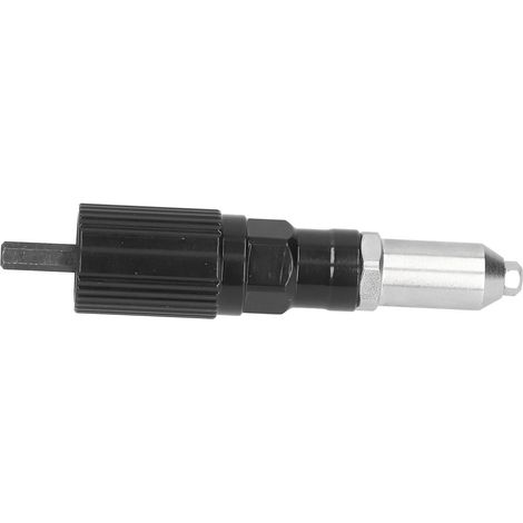 Adaptateur pour pistolet à riveter électrique, tige hexagonale noire, perceuses à riveter sans fil, adaptateurs pour porte (1/5)
