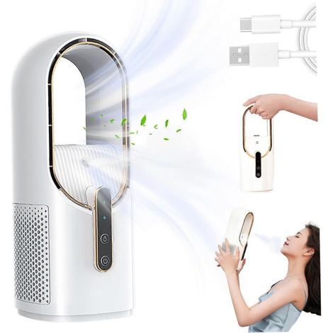 AMXCNOY Tragbarer Tischventilator mit Sprühfunktion (1/5)