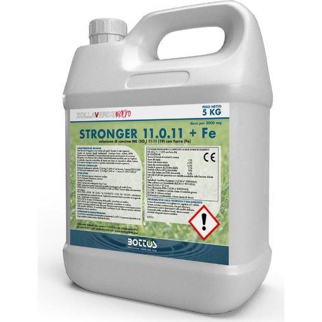 BOTTOS - STRONGER / 5 Kg - Concime liquido 11-0-11 per prato Macroterme