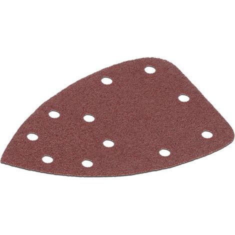 5er Set selbsthaftende Dreieckpads - Korn 80 - 165x165x100 mm OUTIFRANCE