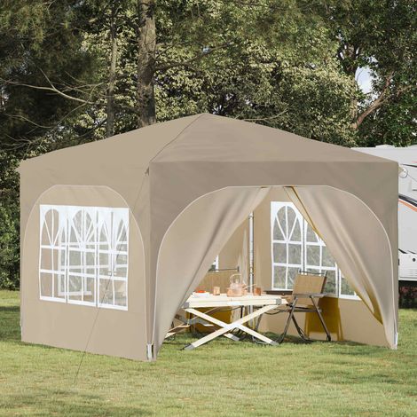 Teenpull – Pop-up Partyzelt 290 x 290 x 245 cm Creme (1/5)