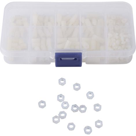 Ensemble de 200 poteaux d'isolation traversants simples/doubles en nylon M2.5 (1/5)