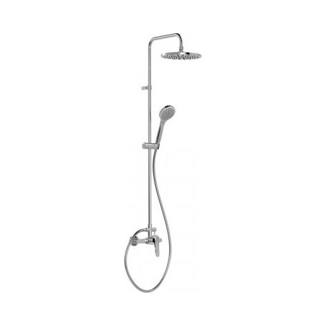 Ensemble mitigeur douche Douche fixe de diam 250 mm à rotule Chromé - TRES 21619110