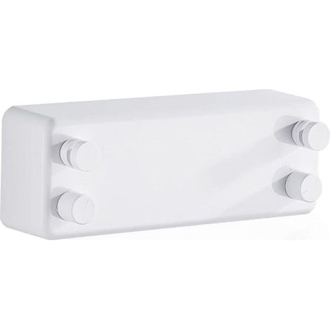 Étendoir à linge rétractable de 4,2 m, invisible, pour balcon, salle de bain d'hôtel ou intérieur. (1/5)