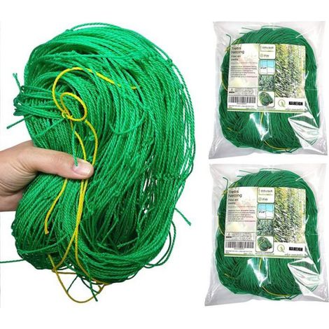Filet Treillis Végétal - Nylon - 1,8 x 5 m - Pour Plantes Grimpantes Potager Concombre - Lot de 2 (1/4)