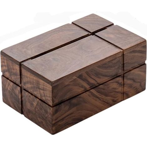 Papierbox aus Walnussholz, Hotel-Familienbox, Taschentuchbox aus Massivholz, Wohnzimmerbox, multifunktionale Aufbewahrungsbox aus Holz (1/5)