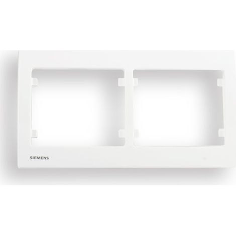 SIEMENS DELTA IRIS PLAQUE DOUBLE HORIZONTALE BLANC SIE266511 (1/3)