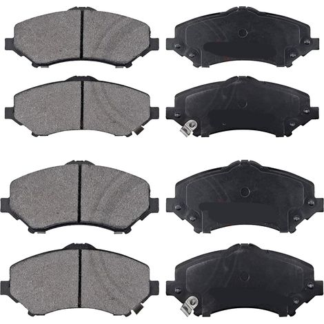 KIT PASTIGLIE FRENO ANTERIORI E POSTERIORI compatibile con DODGE JOURNEY / PASTIGLIE FRENANTI AUTO OEM FDB4074,FDB4196 / SOSTITUZIONE DIRETTA / BASSA POLVERE / SILENZIOSO (1/4)