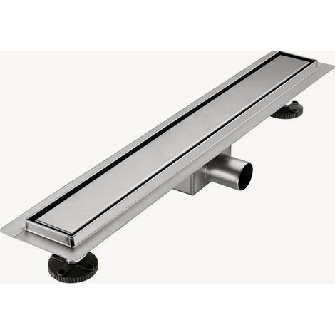 Caniveau de douche en inox Chromé - 80 cm