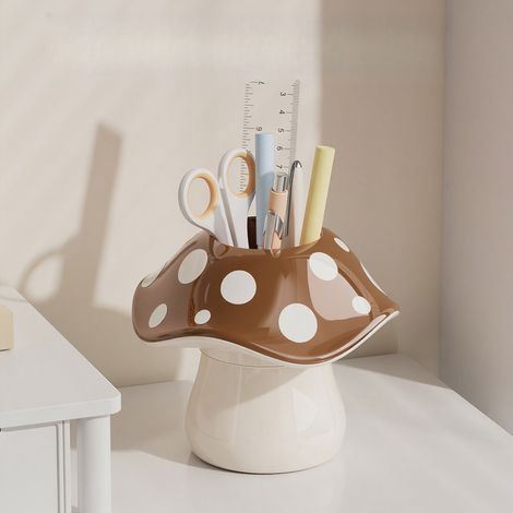 Organisateur de produits cosmétiques avec couvercle, pour plan de travail, chambre ou salle de bain, adapté aux espaces intérieurs et aux routines quotidiennes.-AquaForge (1/5)