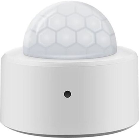 Sensor de movimiento, sensor infrarrojo con conexión Zigbee y sensor de movimiento humano + sensor de luz 2 en 1 para uso en interiores o exteriores - Detector de movimiento Crezuo-Crezuo