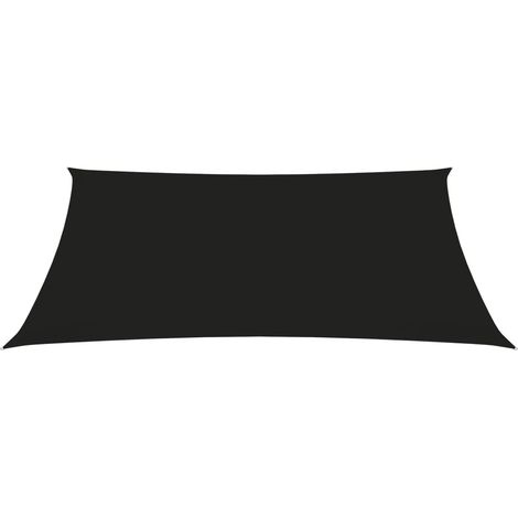 Maison Exclusive - Toldo de vela trapezoidal de tela oxford negro